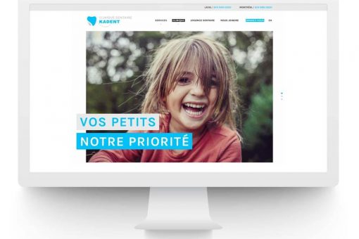 Site web Clinique dentaire Kadent