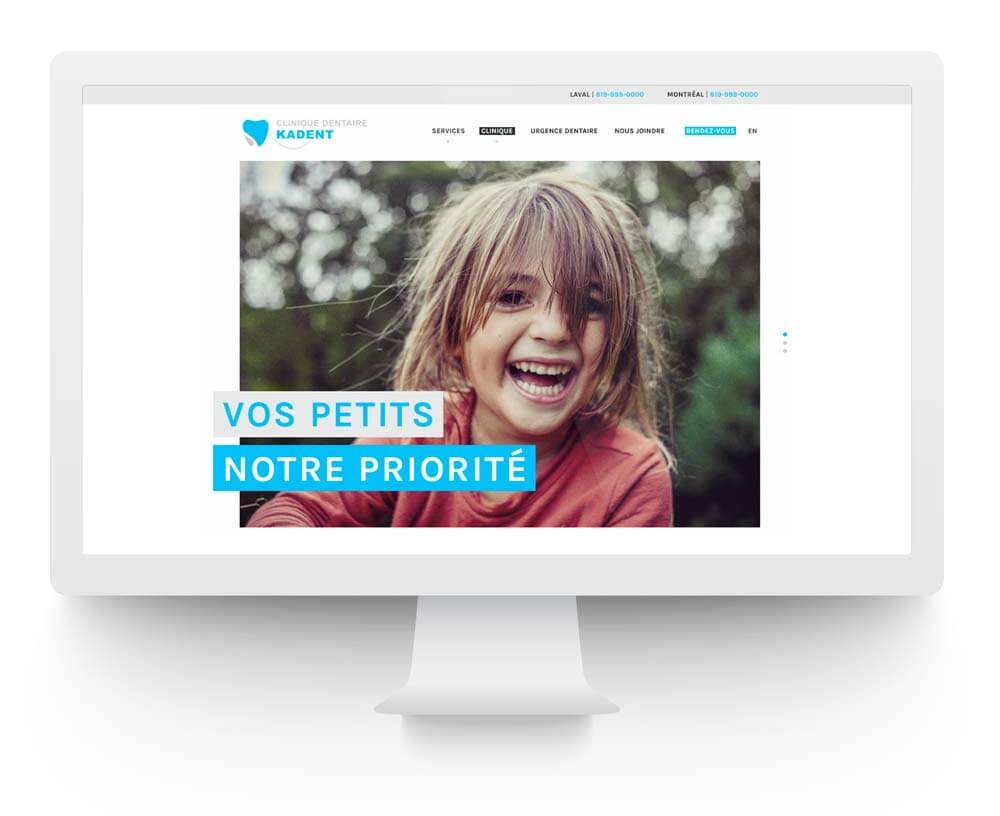 Site web Clinique dentaire Kadent