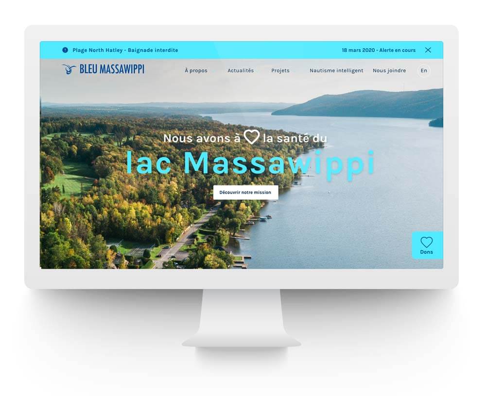 Site Web Bleu Massawippi